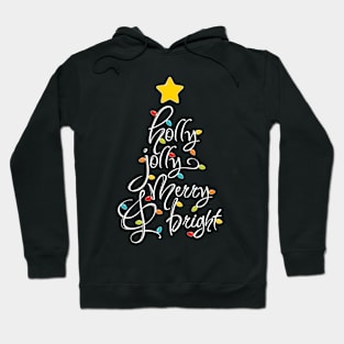 holly jolly merry & bright Hoodie